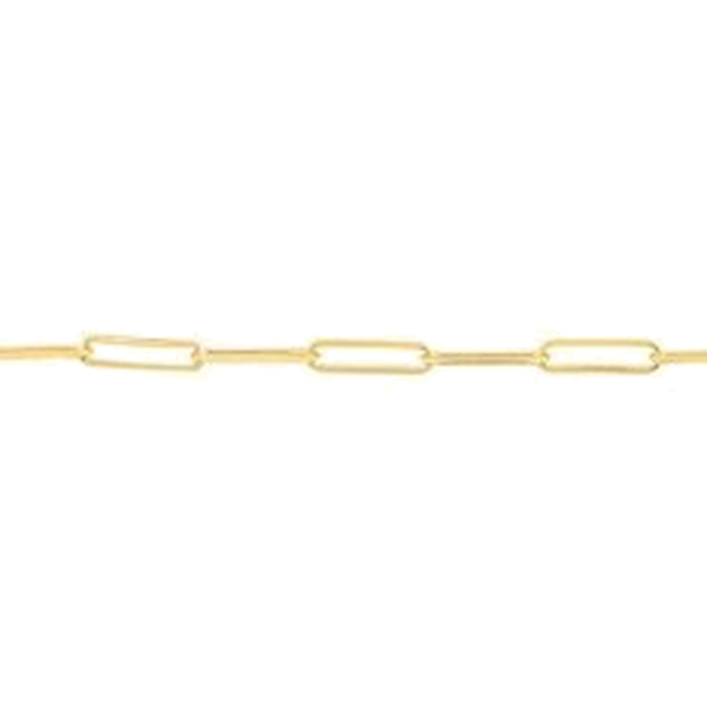 DIAMOND CUT PAPERCLIP CHAIN
