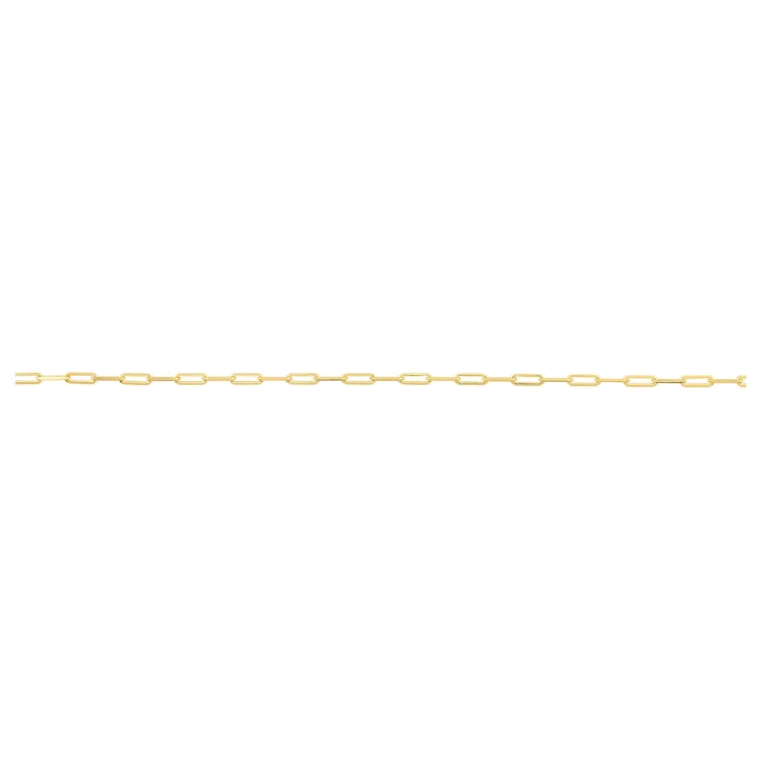 DIAMOND CUT PAPERCLIP CHAIN