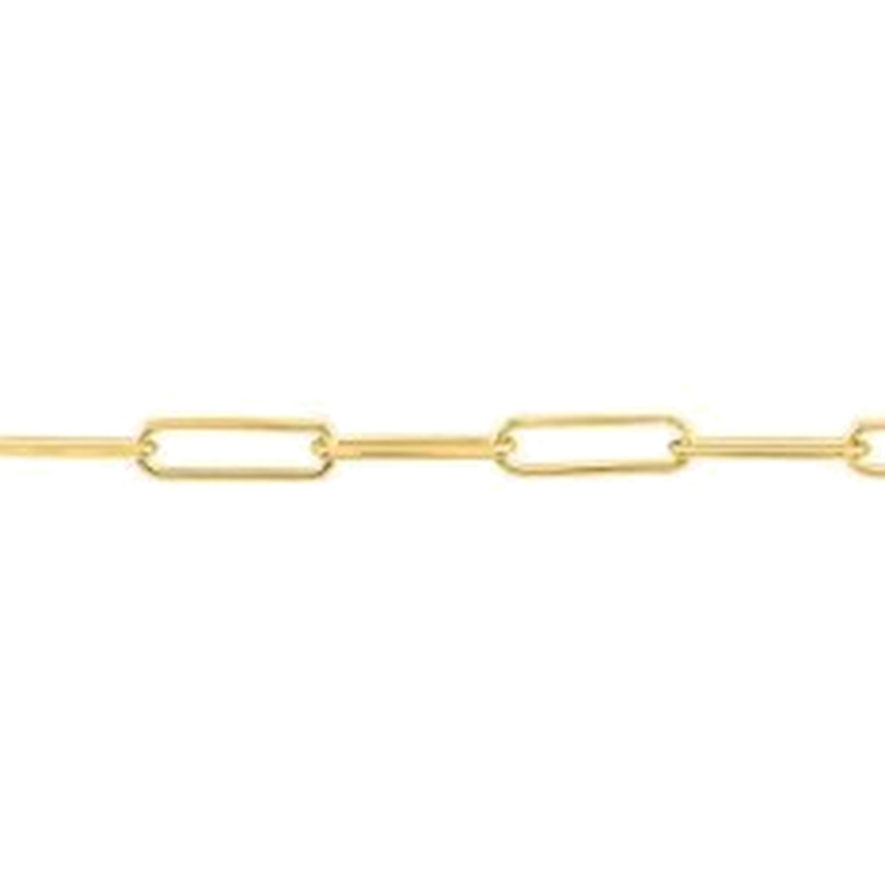 DIAMOND CUT PAPERCLIP CHAIN