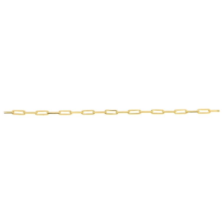 DIAMOND CUT PAPERCLIP CHAIN