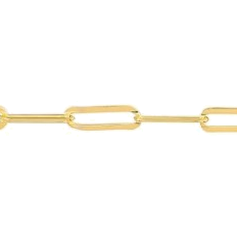 PAPERCLIP DIAMOND CUT CHAIN