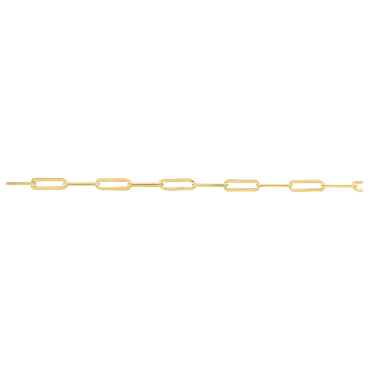 PAPERCLIP DIAMOND CUT CHAIN