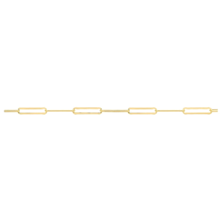 PAPERCLIP DIAMOND CUT CHAIN