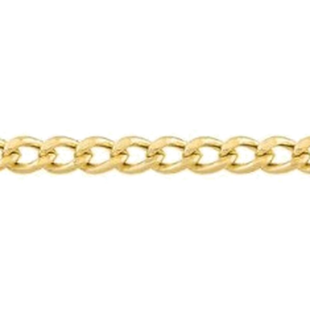 DIAMOND CUT HOLLOW CURB CHAIN