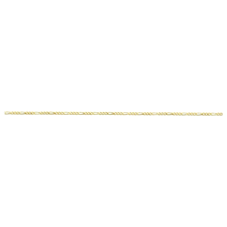 DIAMOND CUT HOLLOW FIGARO CHAIN