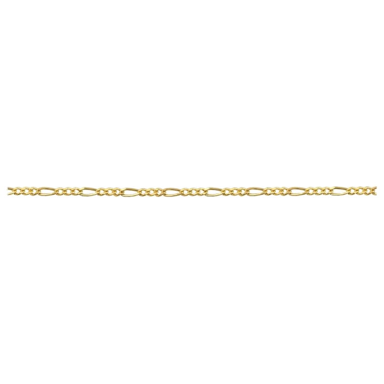 DIAMOND CUT HOLLOW FIGARO CHAIN