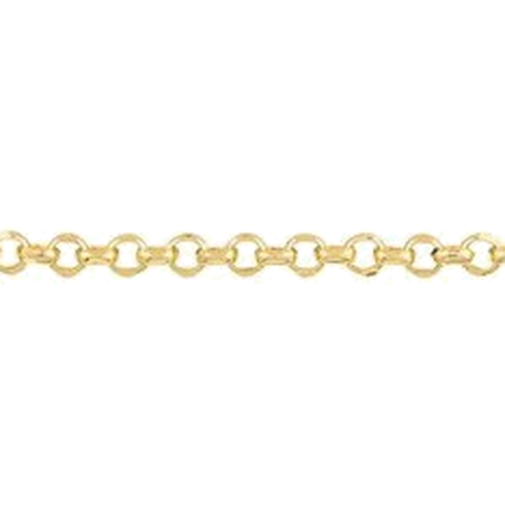 DIAMOND CUT HOLLOW ROLO CHAIN