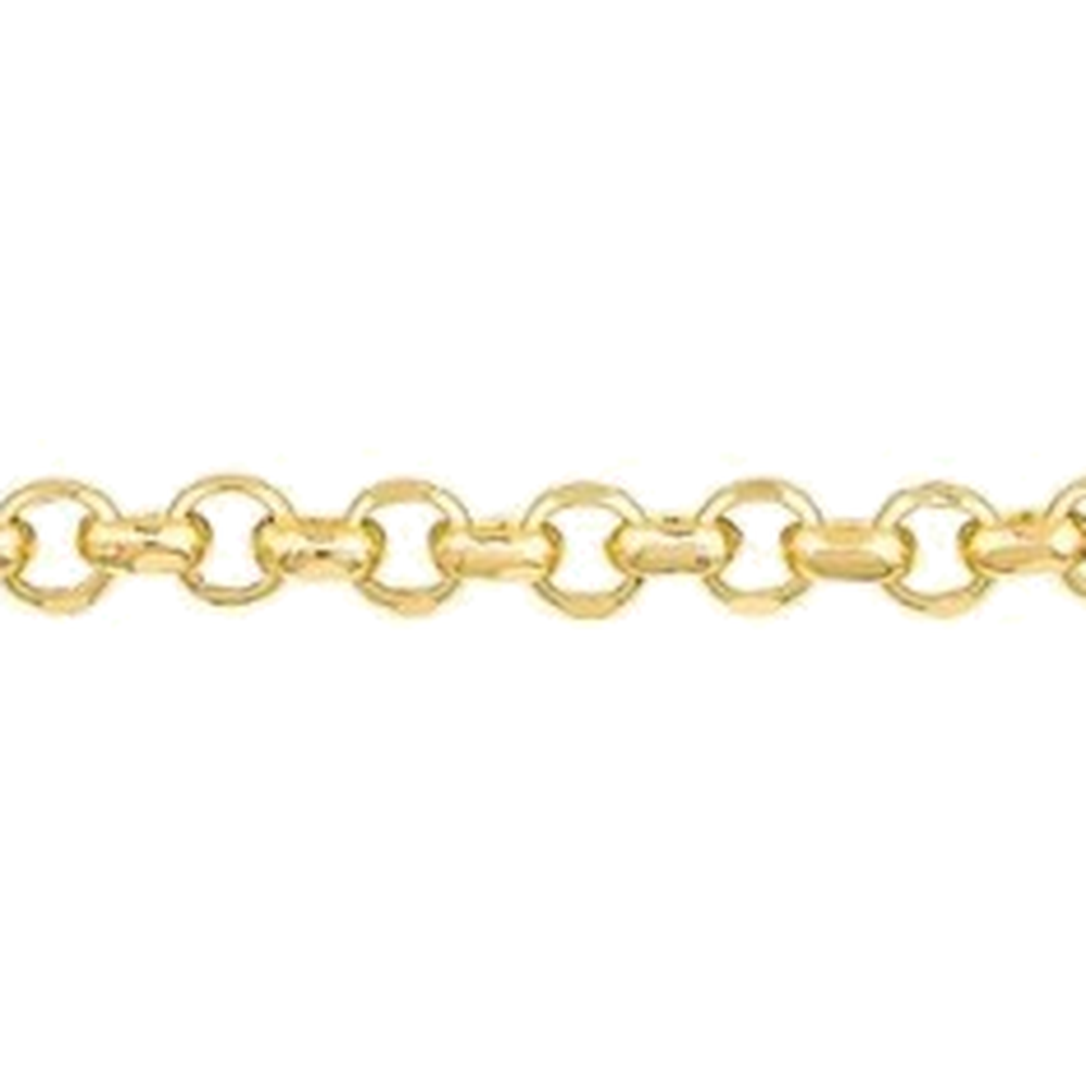 DIAMOND CUT HOLLOW ROLO CHAIN