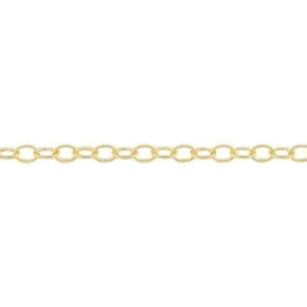 OVAL LINK DIAMOND CUT CHAIN