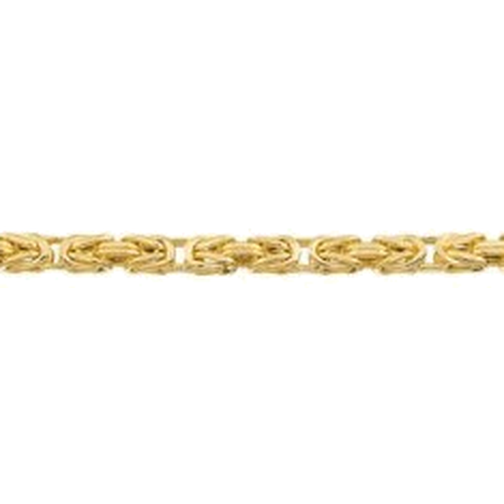 HOLLOW SQUARE BYZANTINE CHAIN