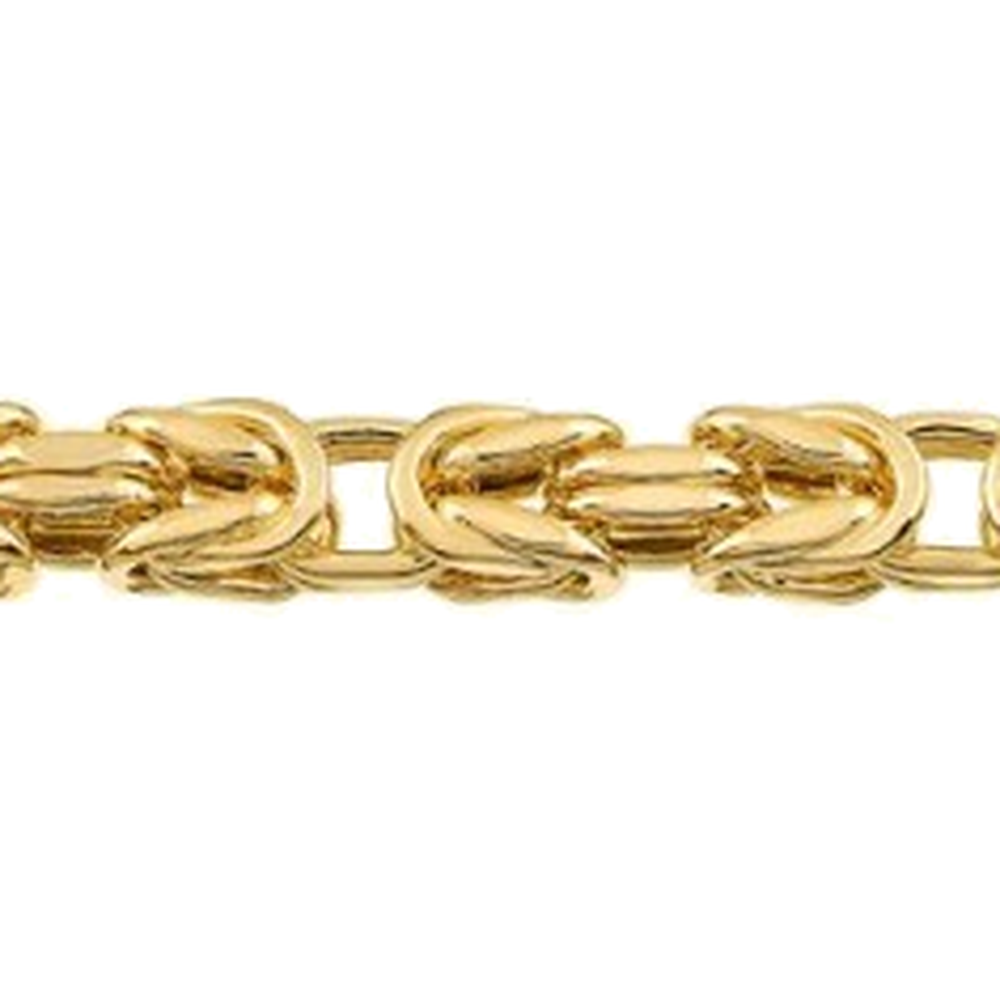 HOLLOW SQUARE BYZANTINE CHAIN